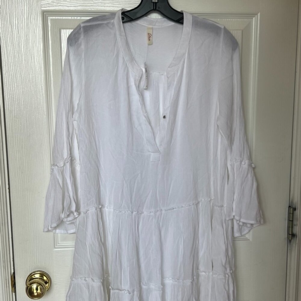 White Bathing Suit Cover Up Size M